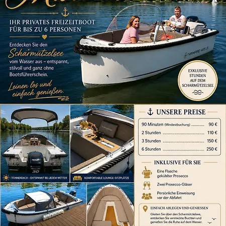 Yacht Susan - Jacht - Traumzeitboot - Exklusiver Festlieger In Perfekter Lage Am Scharmuetzelsee * Bad Saarow